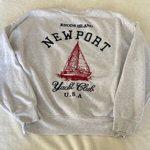 Newport Yacht Club Gray Sweater